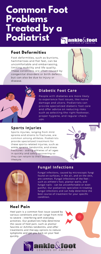 What are Common Foot Problems Treated by a Podiatrist